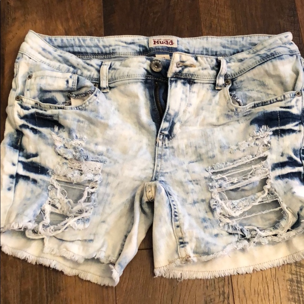 Ripped denim distressed shorts size 13
